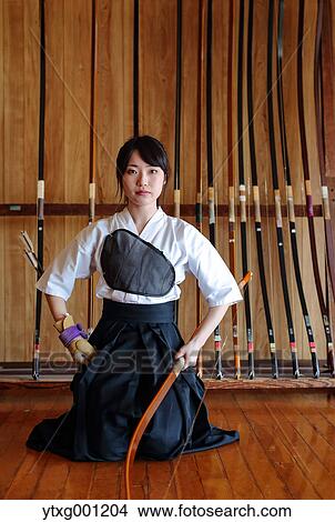 Japanese traditional archery athlete portrait View Large Photo Image Picture - Japanese traditional archery athlete portrait. Fotosearch