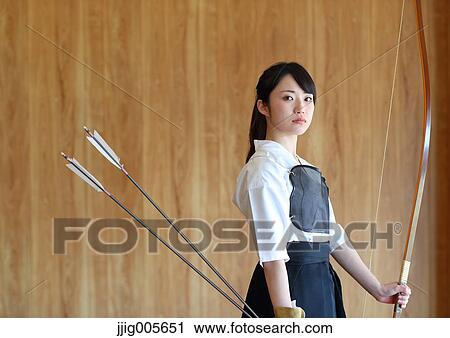 Japanese traditional archery athlete portrait View Large Photo Image Stock Image - Japanese traditional archery athlete portrait. Fotosearch