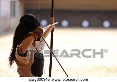 Japanese traditional archery athlete practicing View Large Photo Image Stock Image - Japanese traditional archery athlete practicing. Fotosearch
