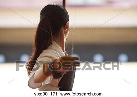 Japanese traditional archery athlete practicing View Large Photo Image Stock Image - Japanese traditional archery athlete practicing. Fotosearch
