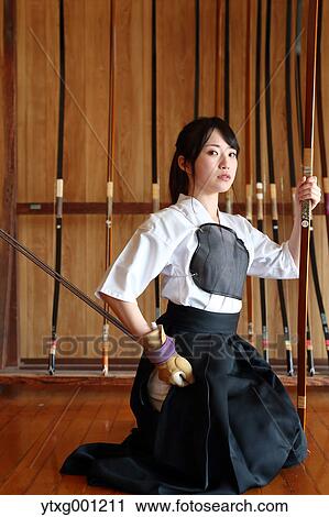Japanese traditional archery athlete portrait View Large Photo Image Stock Image - Japanese traditional archery athlete portrait. Fotosearch