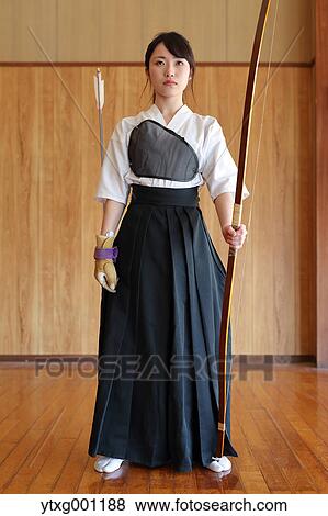 Japanese traditional archery athlete portrait View Large Photo Image Stock Photo - Japanese traditional archery athlete portrait. Fotosearch