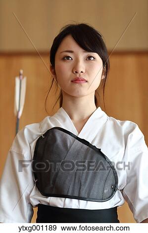 Japanese traditional archery athlete portrait View Large Photo Image Stock Photo - Japanese traditional archery athlete portrait. Fotosearch