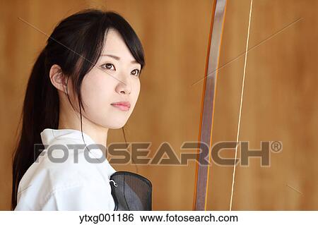 Japanese traditional archery athlete portrait View Large Photo Image Stock Photograph - Japanese traditional archery athlete portrait. Fotosearch