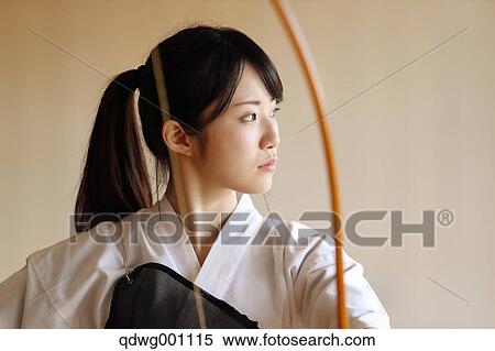 Japanese traditional archery athlete practicing View Large Photo Image Stock Photography - Japanese traditional archery athlete practicing. Fotosearch