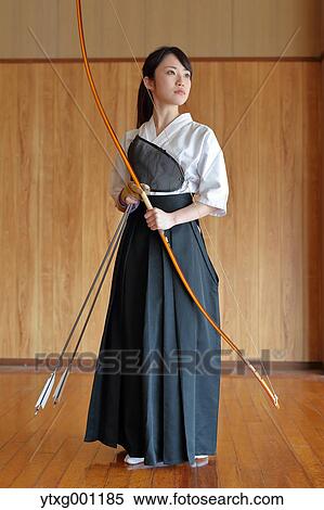 Japanese traditional archery athlete portrait View Large Photo Image Stock Photography - Japanese traditional archery athlete portrait. Fotosearch