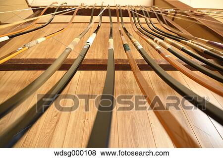 Japanese traditional archery bows View Large Photo Image Stock Photo - Japanese traditional archery bows. Fotosearch