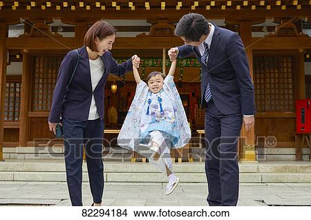 Picture - Japanese traditional Shichi-Go-San. Fotosearch