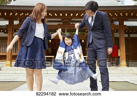 Stock Image - Japanese traditional Shichi-Go-San. Fotosearch