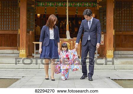 Stock Image - Japanese traditional Shichi-Go-San. Fotosearch