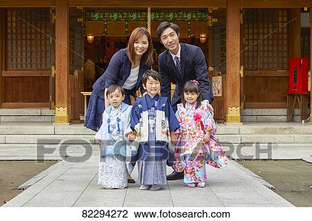 Stock Image - Japanese traditional Shichi-Go-San. Fotosearch