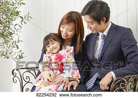 Stock Image - Japanese traditional Shichi-Go-San. Fotosearch