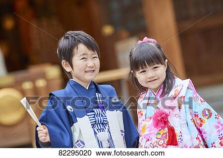 Japanese traditional Shichi-Go-San View Large Photo Image Stock Image - Japanese traditional Shichi-Go-San. Fotosearch