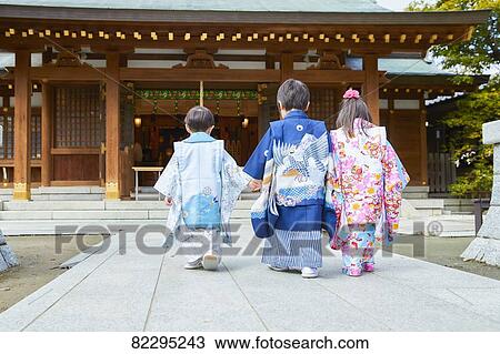 Japanese traditional Shichi-Go-San View Large Photo Image Stock Image - Japanese traditional Shichi-Go-San. Fotosearch