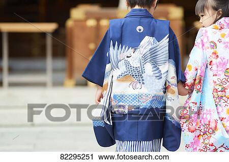 Japanese traditional Shichi-Go-San View Large Photo Image Stock Image - Japanese traditional Shichi-Go-San. Fotosearch