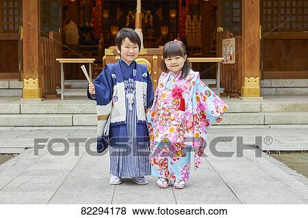 Japanese traditional Shichi-Go-San View Large Photo Image Stock Photo - Japanese traditional Shichi-Go-San. Fotosearch