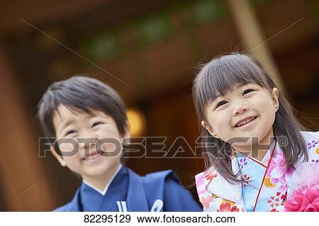 Japanese traditional Shichi-Go-San View Large Photo Image Stock Photo - Japanese traditional Shichi-Go-San. Fotosearch