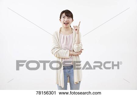 Japanese woman on white background View Large Photo Image Stock Image - Japanese woman on white background. Fotosearch