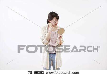 Japanese woman on white background View Large Photo Image Stock Image - Japanese woman on white background. Fotosearch