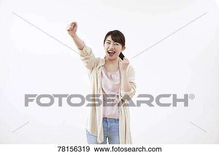 Japanese woman on white background View Large Photo Image Stock Photo - Japanese woman on white background. Fotosearch