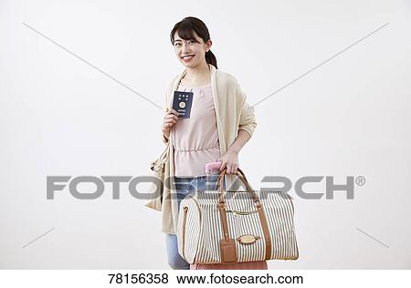 Japanese woman on white background View Large Photo Image Stock Photo - Japanese woman on white background. Fotosearch