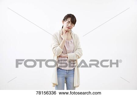 Japanese woman on white background View Large Photo Image Stock Photograph - Japanese woman on white background. Fotosearch