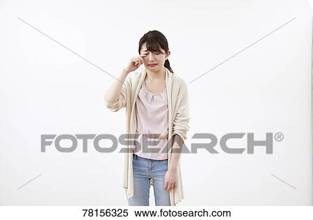 Japanese woman on white background View Large Photo Image Stock Photography - Japanese woman on white background. Fotosearch
