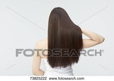 Japanese woman with silky hair View Large Photo Image Stock Image - Japanese woman with silky hair. Fotosearch
