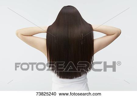 Japanese woman with silky hair View Large Photo Image Stock Image - Japanese woman with silky hair. Fotosearch