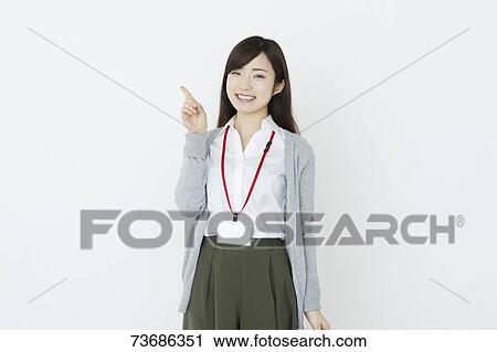 Japanese young woman on white background View Large Photo Image Stock Image - Japanese young woman on white background. Fotosearch