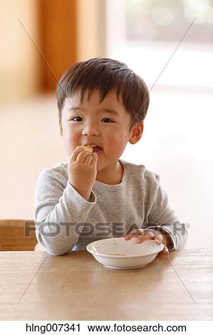 Stock Image - Kid at Japanese kindergarten. Fotosearch
