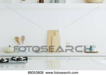 Kitchen interior View Large Photo Image Stock Photo - Kitchen interior. Fotosearch