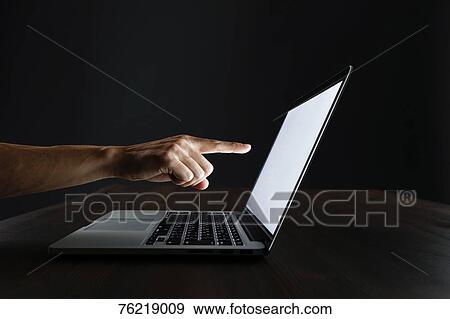 Male hands working on laptop View Large Photo Image Stock Photo - Male hands working on laptop. Fotosearch