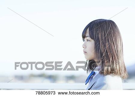 Stock Image - Mixed-race student. Fotosearch
