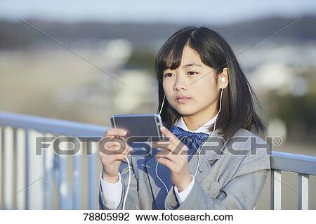 Stock Image - Mixed-race student. Fotosearch