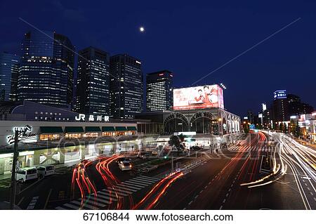 Picture - Night view of Tokyo, Japan. Fotosearch