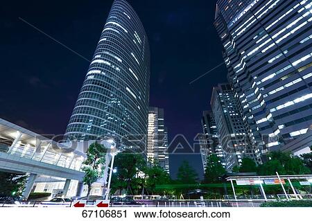 Stock Image - Night view of Tokyo, Japan. Fotosearch