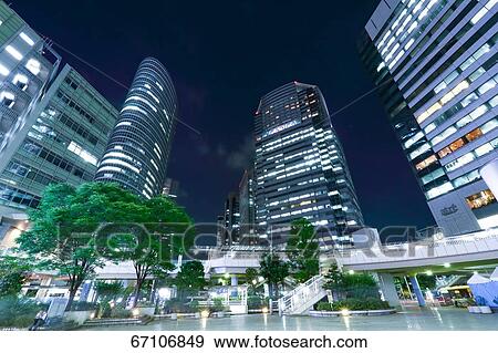Stock Photo - Night view of Tokyo, Japan. Fotosearch