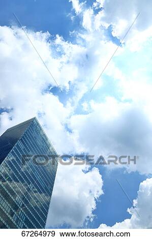 Office building and sky, Tokyo, Japan View Large Photo Image Stock Photo - Office building and sky, Tokyo, Japan. Fotosearch