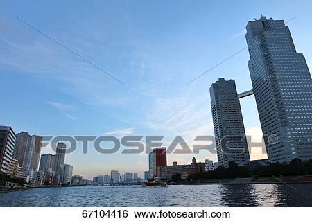 Office buildings and sky, Tokyo, Japan View Large Photo Image Stock Photograph - Office buildings and sky, Tokyo, Japan. Fotosearch