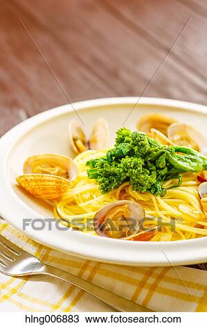 Pasta with vongole clams View Large Photo Image Stock Image - Pasta with vongole clams. Fotosearch