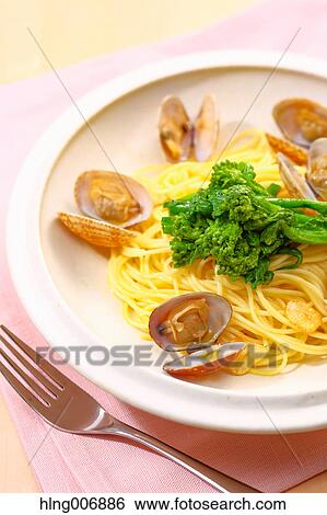 Pasta with vongole clams View Large Photo Image Stock Photograph - Pasta with vongole clams. Fotosearch