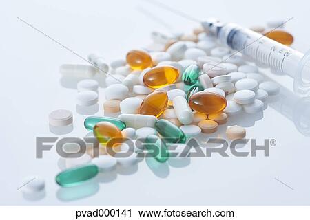 Pills and siringe View Large Photo Image Stock Image - Pills and siringe. Fotosearch
