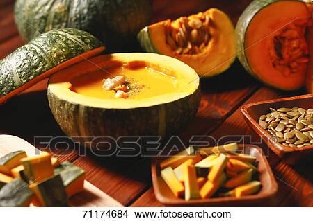 Pumpkin soup View Large Photo Image Picture - Pumpkin soup. Fotosearch