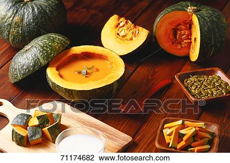 Stock Image - Pumpkin soup. Fotosearch