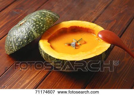 Stock Photo - Pumpkin soup. Fotosearch