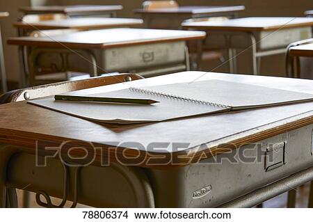 School desk View Large Photo Image Picture - School desk. Fotosearch