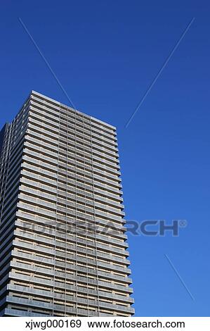 Skyscraper and blue sky, Tokyo, Japan View Large Photo Image Stock Photo - Skyscraper and blue sky, Tokyo, Japan. Fotosearch