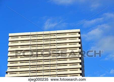 Skyscraper and blue sky, Tokyo, Japan View Large Photo Image Stock Photography - Skyscraper and blue sky, Tokyo, Japan. Fotosearch
