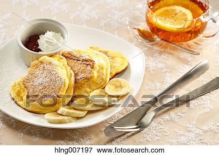 Souffle Pancakes View Large Photo Image Stock Photo - Souffle Pancakes. Fotosearch